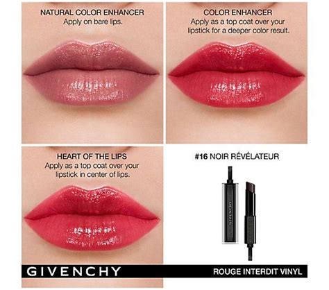 givenchy black lipstick story|Givenchy rouge interdit temptation black.